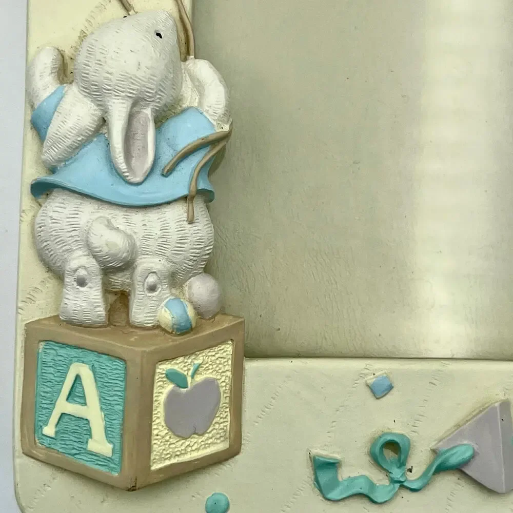 Vintage Burnes Baby Photo Album Bunny Balloons 1992 4x6 Holds 80 Nursery Gift